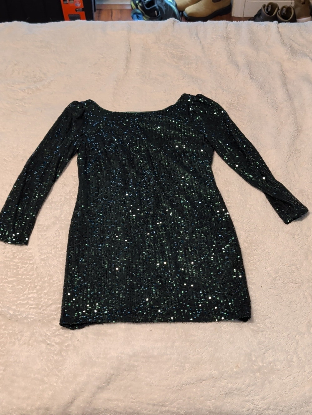 Nanette Lepore Emerald Green Sequin Mini Dress